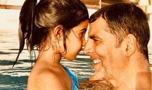 Akshay Kumar and his daughter Nitara. Akshay Kumar and his daughter Nitara.