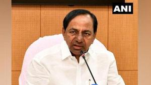 Telangana chief minister K Chandrasekhar Rao said the entire state had been declared a green zone, except for a few containment areas in Hyderabad covering 1,452 families, as identified by the Greater Hyderabad Municipal Corporation.(ANI PHOTO.) Telangana chief minister K Chandrasekhar Rao said the entire state had been declared a green zone, except for a few containment areas in Hyderabad covering 1,452 families, as identified by the Greater Hyderabad Municipal Corporation.(ANI PHOTO.)