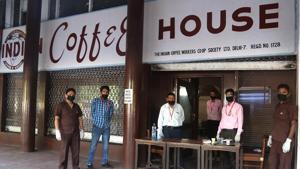 With restaurant business having gone bust for about two months now, several dine-in eateries such as Indian Coffee House in Sector 17, have adapted to provide delivery to offices in the vicinity, after the UT admin gave a nod for home delivery to begin on Tuesday.(Sanjeev Sharma/HT) With restaurant business having gone bust for about two months now, several dine-in eateries such as Indian Coffee House in Sector 17, have adapted to provide delivery to offices in the vicinity, after the UT admin gave a nod for home delivery to begin on Tuesday.(Sanjeev Sharma/HT)