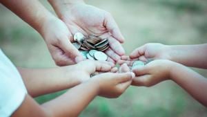 Set saving goals for your children. Reward them when they save money by chipping in an equal amount.(Axis Mutual Fund) Set saving goals for your children. Reward them when they save money by chipping in an equal amount.(Axis Mutual Fund)