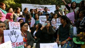 The woman, who works in a company in Neemrana in Bhiwadi, had gone to file a complaint at the Neemrana police station after being referred there by a police chowki.(Amal KS/HT PHOTO) The woman, who works in a company in Neemrana in Bhiwadi, had gone to file a complaint at the Neemrana police station after being referred there by a police chowki.(Amal KS/HT PHOTO)