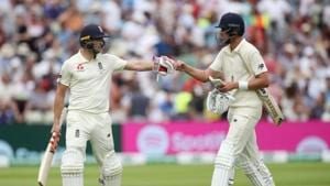 England's Chris Woakes and Stuart Broad during the match.(Action Images via Reuters) England's Chris Woakes and Stuart Broad during the match.(Action Images via Reuters)