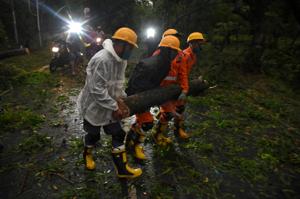 Around five lakh people have been evacuated to relief camps.(Reuters) Around five lakh people have been evacuated to relief camps.(Reuters)