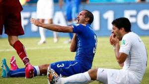 File image of Chiellni and Suarez.(File) File image of Chiellni and Suarez.(File)