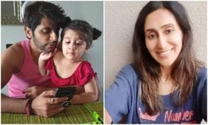 Karanvir Bohra’s daughter Bella did not like his recent TikTok video in which he jokingly hit wife Teejay Sidhu. Karanvir Bohra’s daughter Bella did not like his recent TikTok video in which he jokingly hit wife Teejay Sidhu.