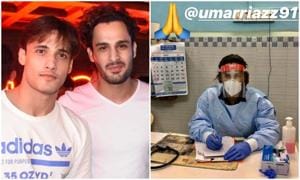 Asim Riaz shared a picture of his surgeon brother Umar Riaz working during the coronavirus crisis. Asim Riaz shared a picture of his surgeon brother Umar Riaz working during the coronavirus crisis.
