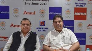 File image of Narinder Batra and Rajee Mehta.(PTI) File image of Narinder Batra and Rajee Mehta.(PTI)