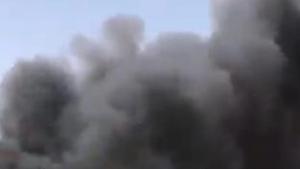 A screengrab of a video shot near the residential area where the plane crashed in Pakistan.(@FrankieTutkija/Twitter screengrab) A screengrab of a video shot near the residential area where the plane crashed in Pakistan.(@FrankieTutkija/Twitter screengrab)