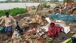 The river waters gushed into villages through breached embankments destroying farms, houses and fishing ponds.(PTI Photo/Representative use)