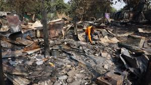 The fire was brought under control by 2.55 am, officials added.(Praful Gangurde/HT file photo. Representative image) The fire was brought under control by 2.55 am, officials added.(Praful Gangurde/HT file photo. Representative image)