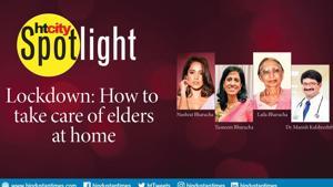 <p>Worried about taking care of the elderly while staying with them during the lockdown? Join the conversation with popular Bollywood actor Nushrat Bharucha, her mother (Tasneem Bharucha, 63) and grandmother (Laila Bharucha, 88), who've been staying together during the lockdown. Our health expert on the panel is Dr Manish Kulshrestha, Senior Consultant and Unit Head, General and Laparoscopic Surgery, Fortis Hospital. The Spotlight series brought to you by HT City puts the focus on the biggest concerns in the post-Covid era. </p> <p>Worried about taking care of the elderly while staying with them during the lockdown? Join the conversation with popular Bollywood actor Nushrat Bharucha, her mother (Tasneem Bharucha, 63) and grandmother (Laila Bharucha, 88), who've been staying together during the lockdown. Our health expert on the panel is Dr Manish Kulshrestha, Senior Consultant and Unit Head, General and Laparoscopic Surgery, Fortis Hospital. The Spotlight series brought to you by HT City puts the focus on the biggest concerns in the post-Covid era. </p>
