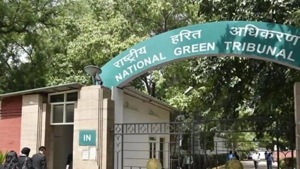 The National Green tribunal building complex was shut on Friday after an official posted in the court’s administrative section tested positive for Covid-19.(Arvind Yadav/ Hindustan Times) The National Green tribunal building complex was shut on Friday after an official posted in the court’s administrative section tested positive for Covid-19.(Arvind Yadav/ Hindustan Times)