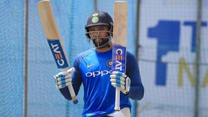 Rohit Sharma during India nets(Getty Images) Rohit Sharma during India nets(Getty Images)