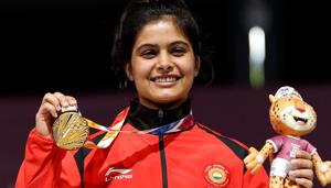 Manu Bhaker is the youngest Indian to win a gold medal at the ISSF World Cup.(IANS) Manu Bhaker is the youngest Indian to win a gold medal at the ISSF World Cup.(IANS)
