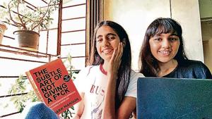 Jharna Mandowara with her sister Mitanshi in their high-rise apartment in Kandivli in suburban Mumbai.(HT Photo) Jharna Mandowara with her sister Mitanshi in their high-rise apartment in Kandivli in suburban Mumbai.(HT Photo)