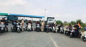 Founded by Ameer Siddiqui, the Eagle Specially Abled Riders group is trying to create a chain that reaches distressed people. Founded by Ameer Siddiqui, the Eagle Specially Abled Riders group is trying to create a chain that reaches distressed people.