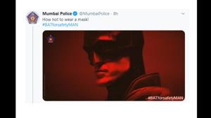 The department used the example to drive home the message that one should wear their masks properly.(Twitter/@MumbaiPolice) The department used the example to drive home the message that one should wear their masks properly.(Twitter/@MumbaiPolice)
