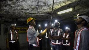 The reply to a RTI query by environment activist Rohit Choudhury revealed that mining related work had already begun in 17 hectares (or nearly 39% area) of the 41 hectares claimed by CIL to be unbroken. (Image used for representation).(HT PHOTO.) The reply to a RTI query by environment activist Rohit Choudhury revealed that mining related work had already begun in 17 hectares (or nearly 39% area) of the 41 hectares claimed by CIL to be unbroken. (Image used for representation).(HT PHOTO.)
