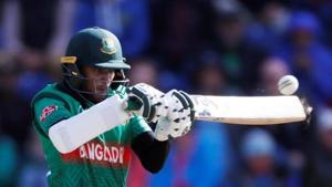 Cricket - ICC Cricket World Cup - England v Bangladesh - Cardiff Wales Stadium, Cardiff, Britain - June 8, 2019 Bangladesh's Shakib Al Hasan in action Action Images via Reuters/Paul Childs(Action Images via Reuters) Cricket - ICC Cricket World Cup - England v Bangladesh - Cardiff Wales Stadium, Cardiff, Britain - June 8, 2019 Bangladesh's Shakib Al Hasan in action Action Images via Reuters/Paul Childs(Action Images via Reuters)