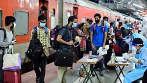 On arrival at their destination, the passengers will have to adhere to strict health protocols as prescribed by the destination state or Union Territory.(ANI PHOTO.) On arrival at their destination, the passengers will have to adhere to strict health protocols as prescribed by the destination state or Union Territory.(ANI PHOTO.)