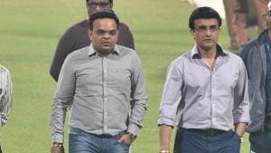 BCCI President Sourav Ganguly and BCCI Secretary Jay Shah.(Samir Jana / Hindustan Times) BCCI President Sourav Ganguly and BCCI Secretary Jay Shah.(Samir Jana / Hindustan Times)