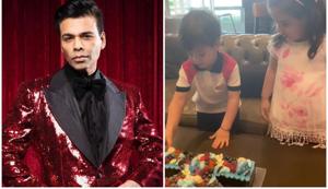 Karan Johar celebrated his birthday with his children Yash and Roohi, and mother Hiroo Johar. Karan Johar celebrated his birthday with his children Yash and Roohi, and mother Hiroo Johar.