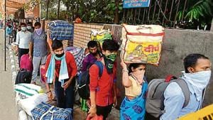 Cases are expected to spike as migrant movement and other relaxations have been issued.(Sushil Kumar/HT photo) Cases are expected to spike as migrant movement and other relaxations have been issued.(Sushil Kumar/HT photo)