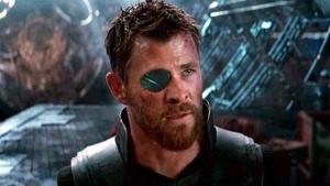 Chris Hemsworth as Thor in a still from Avengers: Infinity War. Chris Hemsworth as Thor in a still from Avengers: Infinity War.