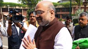 Home Minister Amit Shah ordered officials to let Kashmiri prisoners lodged in jails outside Kashmir to call up home on Eid as a special gesture.(AFP) Home Minister Amit Shah ordered officials to let Kashmiri prisoners lodged in jails outside Kashmir to call up home on Eid as a special gesture.(AFP)