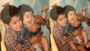 Anushka Sharma with brother Karnesh Sharma. Anushka Sharma with brother Karnesh Sharma.