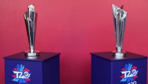 ICC T20 World Cup trophies(Twitter) ICC T20 World Cup trophies(Twitter)