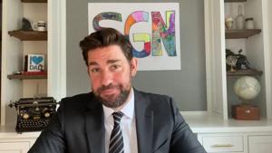 John Krasinski hosted eight episodes of Some Good News. John Krasinski hosted eight episodes of Some Good News.