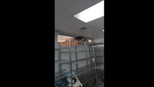 The video was recorded in an operation theater of Port-of-Spain General Hospital in Trinidad and Tobago.(Facebook/Alert T&T) The video was recorded in an operation theater of Port-of-Spain General Hospital in Trinidad and Tobago.(Facebook/Alert T&T)