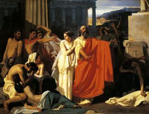 Oedipus and Antigone during the plague in Thebes, by Eugene-Ernest Hillemacher (1818-1887).(De Agostini via Getty Images) Oedipus and Antigone during the plague in Thebes, by Eugene-Ernest Hillemacher (1818-1887).(De Agostini via Getty Images)