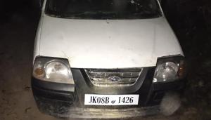 TheSantro was moving around with a fake number plate which actually belonged to a BSF officer’s motorcycle.(Sourced Photo) TheSantro was moving around with a fake number plate which actually belonged to a BSF officer’s motorcycle.(Sourced Photo)