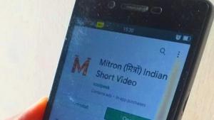 Called ‘Mitron (friends) Indian short video’, this app has already witnessed a whopping five million downloads in Google Playstore just behind the Aarogya Setu app.(HT PHOTO.) Called ‘Mitron (friends) Indian short video’, this app has already witnessed a whopping five million downloads in Google Playstore just behind the Aarogya Setu app.(HT PHOTO.)