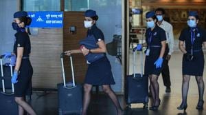 The operating crew has been home quarantined for 14 days and we are in the process of notifying other passengers as per government guidelines, an IndiGo spokesperson said. (Image used for representation).(AFP PHOTO.) The operating crew has been home quarantined for 14 days and we are in the process of notifying other passengers as per government guidelines, an IndiGo spokesperson said. (Image used for representation).(AFP PHOTO.)