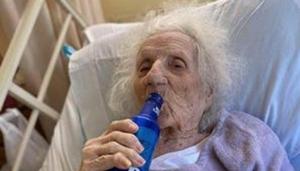 Three weeks ago, Stejna was the first person to test positive for the coronavirus at her nursing home.(Twitter/@paulsen_craig) Three weeks ago, Stejna was the first person to test positive for the coronavirus at her nursing home.(Twitter/@paulsen_craig)