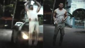 Tiger Shroff does a backflip on the road. Tiger Shroff does a backflip on the road.