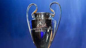 The UEFA Champions League trophy displayed at the UEFA headquarters in Nyon.(AFP/File) The UEFA Champions League trophy displayed at the UEFA headquarters in Nyon.(AFP/File)