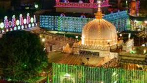 A view of an illuminated dargah of Moinuddin Chishti in Ajmer.(PTI) A view of an illuminated dargah of Moinuddin Chishti in Ajmer.(PTI)