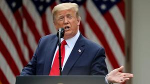 Trump had warned earlier on Saturday that if the unrest continues in US cities, then the federal government would step in and the military would be used.(REUTERS) Trump had warned earlier on Saturday that if the unrest continues in US cities, then the federal government would step in and the military would be used.(REUTERS)
