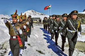 Indian and Chinese soldiers jointly celebrate the 2019 new year, Arunachal Pradesh(PTI) Indian and Chinese soldiers jointly celebrate the 2019 new year, Arunachal Pradesh(PTI)