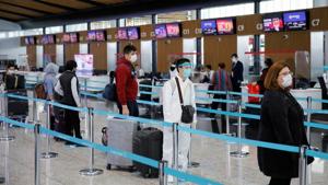 A passenger wearing a protective suit stands in a queue the Istanbul Airport during the first day of resumed domestic flights which are halted since March 26 amid the spread of the coronavirus disease (COVID-19), in Istanbul, Turkey June 1, 2020. REUTERS/Umit Bektas(REUTERS) A passenger wearing a protective suit stands in a queue the Istanbul Airport during the first day of resumed domestic flights which are halted since March 26 amid the spread of the coronavirus disease (COVID-19), in Istanbul, Turkey June 1, 2020. REUTERS/Umit Bektas(REUTERS)