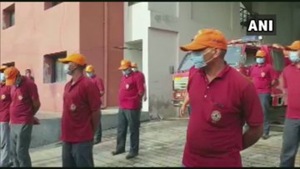 The district administrations of coastal Valsad and Navsari districts in Gujarat are evacuating people ahead of the cyclonic storm Nisarga making a landfall on June 3.(ANI / Twitter) The district administrations of coastal Valsad and Navsari districts in Gujarat are evacuating people ahead of the cyclonic storm Nisarga making a landfall on June 3.(ANI / Twitter)