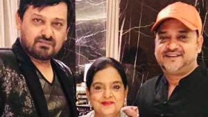 Wajid Khan (left) and Sajid Khan with their mother Razina. Wajid Khan (left) and Sajid Khan with their mother Razina.
