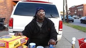 McAtee was known for offering meals to police officers. He was shot when police tried to disperse protesters in Louisville, Kentucky.(@KristenClarkeJD) McAtee was known for offering meals to police officers. He was shot when police tried to disperse protesters in Louisville, Kentucky.(@KristenClarkeJD)
