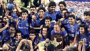 File image of Rajasthan Royal with IPL Trophy.(IPL) File image of Rajasthan Royal with IPL Trophy.(IPL)