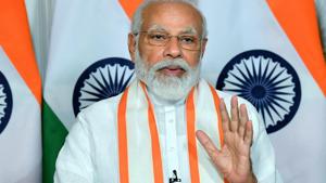 Prime Minister Narendra Modi tweeted that he was praying for the safety of people who will likely get hit by Cyclone Nisarga.(ANI Photo) Prime Minister Narendra Modi tweeted that he was praying for the safety of people who will likely get hit by Cyclone Nisarga.(ANI Photo)