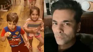 Karan Johar said he has been teaching Yash and Roohi about water conservation. Karan Johar said he has been teaching Yash and Roohi about water conservation.